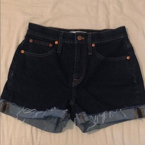 Dark denim Madewell Shorts!